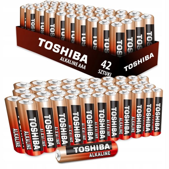 Zestaw 42x Baterie Alkaliczne TOSHIBA RED ALKALINE LR03 AAA 1,5V Toshiba