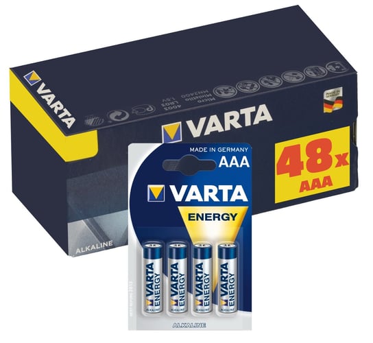 Zestaw 48x baterie alkaliczne AAA VARTA R3 Energy Varta