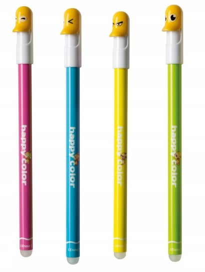 Zestaw 4Szt Długopisów Ścieralnych Happy Color Kaczki 0,5Mm Niebieski Happy Color
