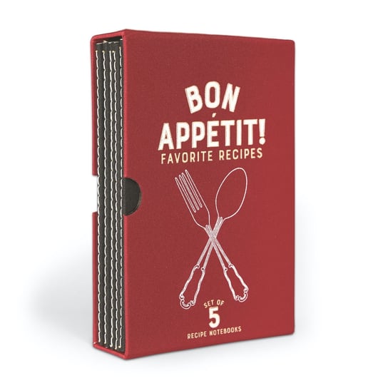Zestaw 5 notatników na przepisy 'Bon Apettit' | DESIGNWORKS INK Inne