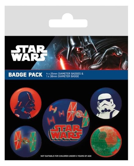 Zestaw 5 przypinek Star Wars Gwiezdne Wojny odznaki przypinki piny 2,5-3,8 cm Pyramid International