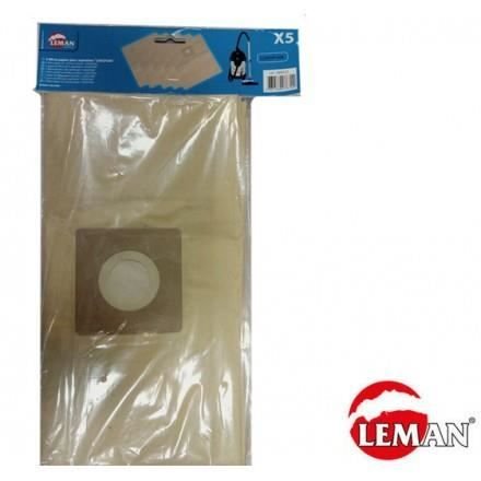 Zestaw 5 worków papierowych filtrujących do odkurzacza LOASP306 LEMAN ABR333 Inna marka