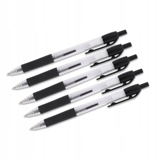 Zestaw 5x Długopis automatyczny czarny D.RECT D.RECT