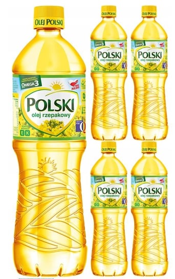ZESTAW 5x Polski Olej Rzepakowy 1L Inna marka
