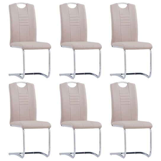 Zestaw 6 krzeseł jadalnianych, tapicerowanych ze s / AAALOE Inna marka
