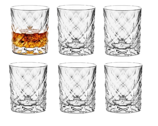 Zestaw 6 szklanek kryształowych do whisky Illusion Bohemia Prestige BOHEMIA