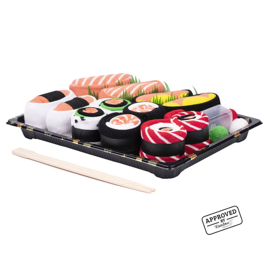 Zestaw 6x Skarpetki damskie męskie kolorowe SOXO sushi box - 36–45 SOXO