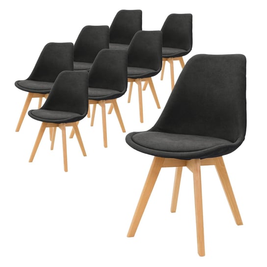 Zestaw 8 Krzeseł Do Jadalni Krzesło Do Salonu Pościel Krzesło Kuchenne Chai ML-DESIGN