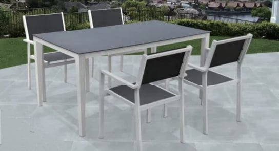 Zestaw aluminiowych  mebli ogrodowych stół + 4 krzesła ORLIK Inna marka