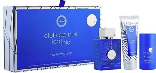 Zestaw Armaf Club De Nuit Iconic Edp 105ml + Deostick 75g + Shower Gel 100ml Armaf