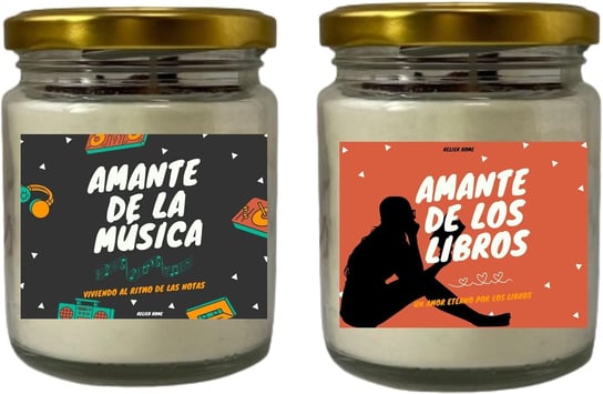 Zestaw aromatycznych świec dla miłośników muzyki i książek Inna marka