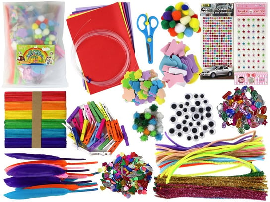 Zestaw Artystyczny Kreatywny Plastyczny 1200 Elementów Diy Inna marka