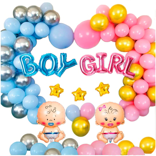 Zestaw Balonów Baby Shower Boy Girl Gender Reveal Inna marka