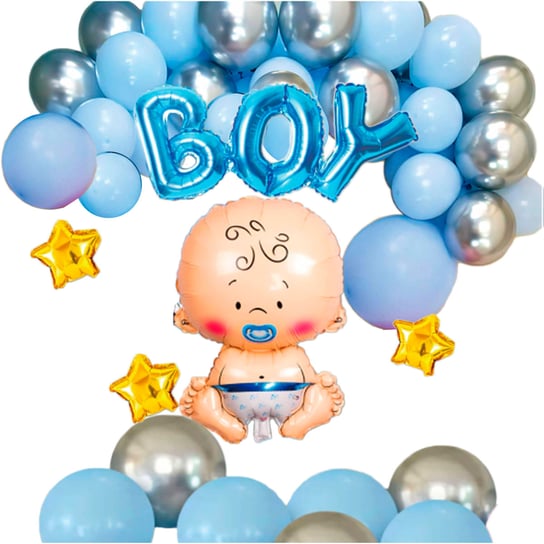 Zestaw Balonów Baby Shower Chłopiec Boy  Y3 Inna marka