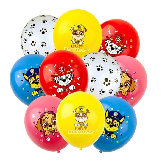 Zestaw Balonów Balon Psi Patrol Urodziny 10 Szt,Hopki Hopki