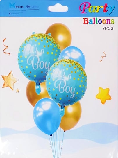 Zestaw balonów Boy, 30-46cm, 7 szt. MK Trade