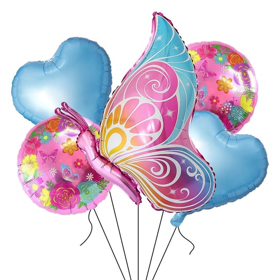 Zestaw balonów Butterfly, Motyl, 5 el. Party spot