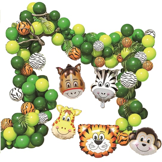 Zestaw Balonów Dekoracja Urodziny Dżungla Wystrój Inna marka