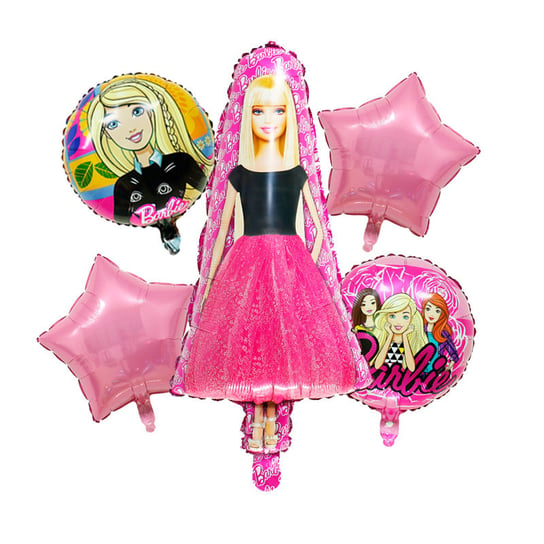 Zestaw Balonów Foliowych Z Barbie, Gwiazdki, 5 El Party spot