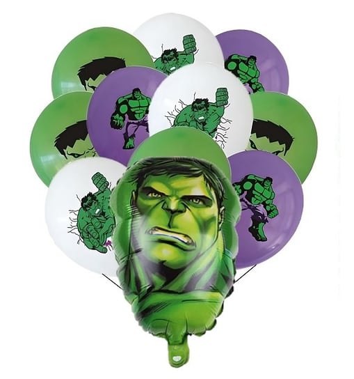 Zestaw Balonów Hulk Urodziny Party Hel 11 Szt Hopki