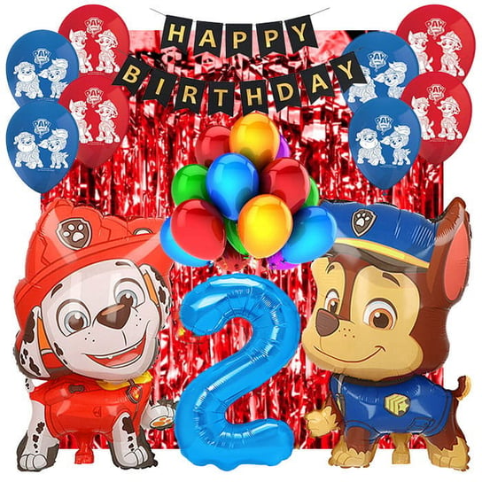 Zestaw Balonów Na 2 Urodziny Psi Patrol 28Szt Inna marka