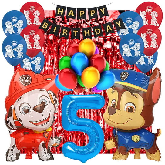 Zestaw Balonów Na 5 Urodziny Psi Patrol 28Szt Inna marka