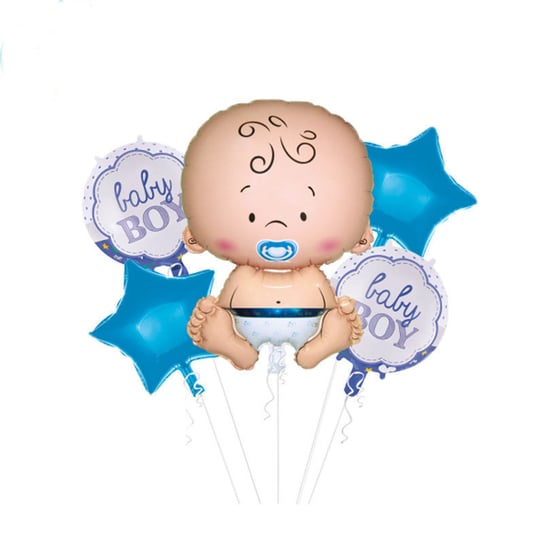 Zestaw balonów na baby shower BABY BOY'  5 el. Party spot