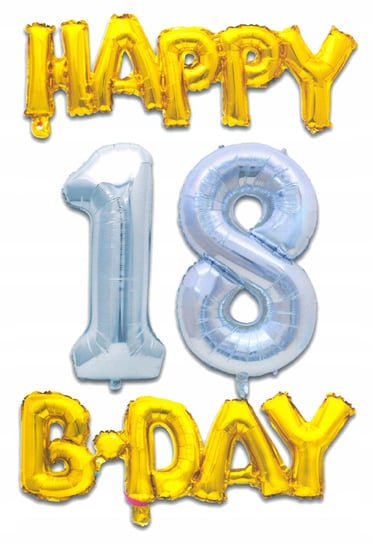 Zestaw Balonów Różne Wzory 18 20 30 Urodziny Midex