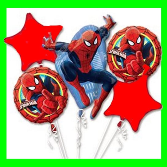 Zestaw balonów Spiderman, 5 el. Party spot