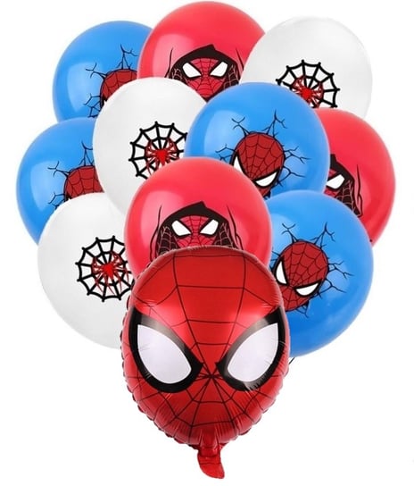 Zestaw Balonów Spiderman Urodziny Party Hel 11 Szt Hopki