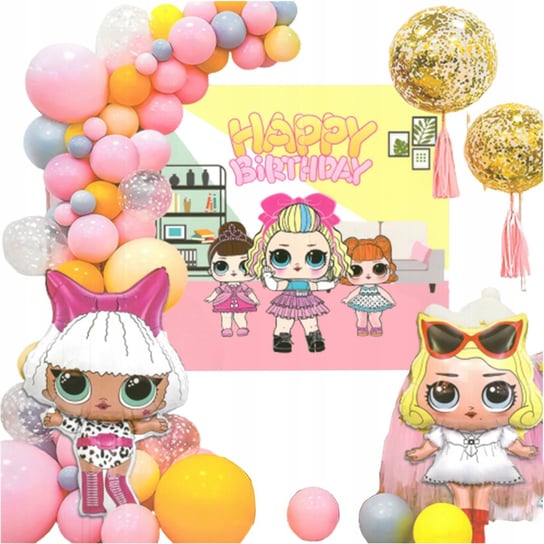 Zestaw Balonów Urodzinowy Lol Surprise Urodziny Inna marka