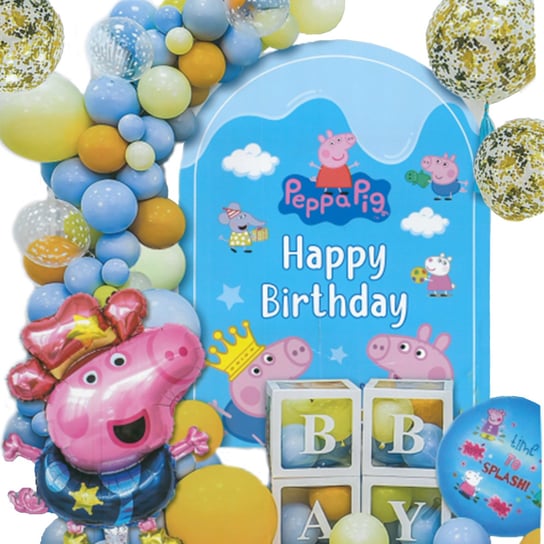 Zestaw Balonów Urodzinowy Pepa Pig Urodziny Dekor Inna marka