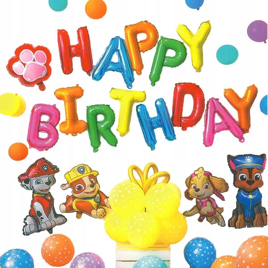 Zestaw Balonów Urodzinowy Psi Patrol Urodziny Inna marka
