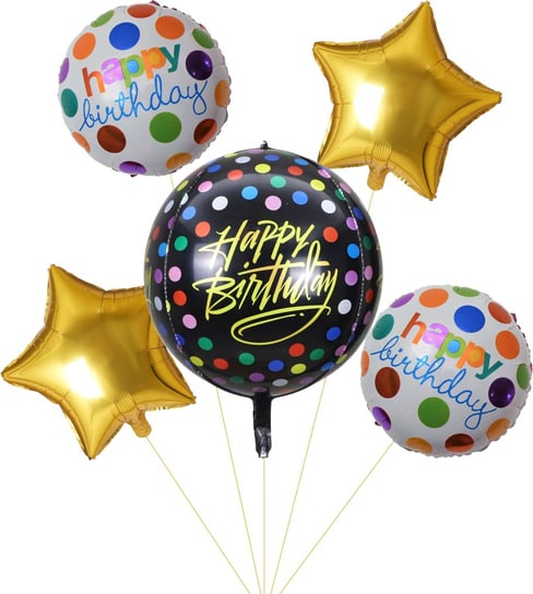 Zestaw balonów urodzinowych , 5 szt Party spot