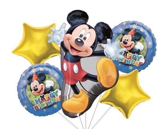 Zestaw balonów z Myszką Mickey, 5 el Party spot