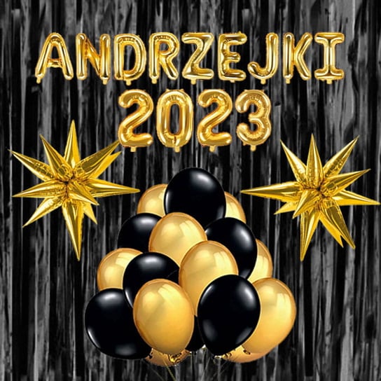 ZESTAW BALONY ANDRZEJKI 2023 BAL ANDRZEJKOWY KURTYNA 36SZT - Inna Marka ...