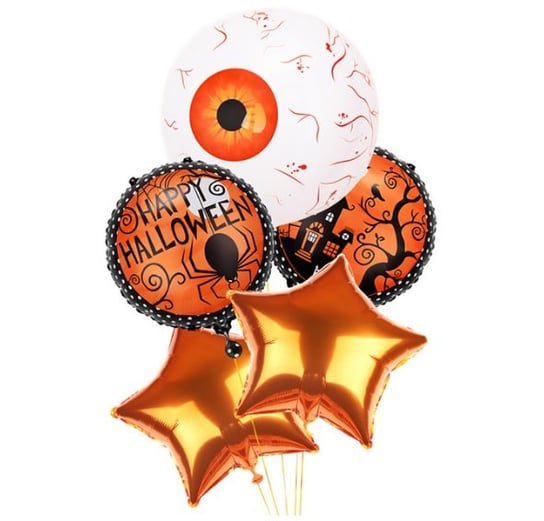 Zestaw Balony Balon 4D Halloween Pająk Gwiazda Oko Hopki