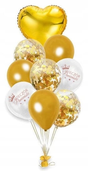 Zestaw balony złote konfetti wieczór panieński [70n] Other