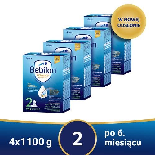 Zestaw Bebilon Pronutra Advance 2 Proszek,4X 1100G Bebilon