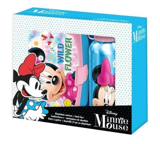 Zestaw Bidon aluminiowy + śniadaniówka Minnie Mouse MN50001 Kids Euroswan Kids Euroswan
