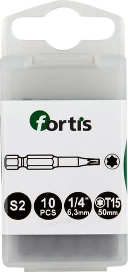 Zestaw bitow DIN3126E6,3 10xT15x50mm FORTIS Fortis