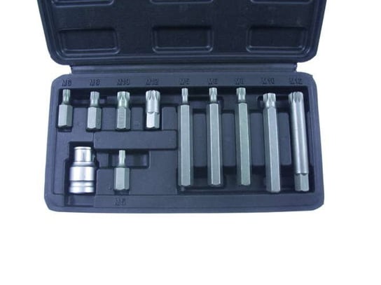Zestaw Bitów Spline, 12-Kątnych 10 Szt. + Adapter - Beast | Sklep EMPIK.COM