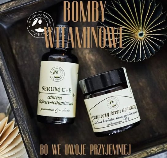 Zestaw bogactwo witamin: odżywczy krem do twarzy Zatrzymaj Piękno + serum do twarzy C+ E Z natury lepsze