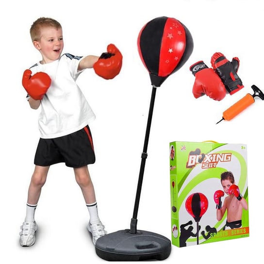 Zestaw bokserski dla dzieci gruszka na stojaku + rękawice Sferazabawek