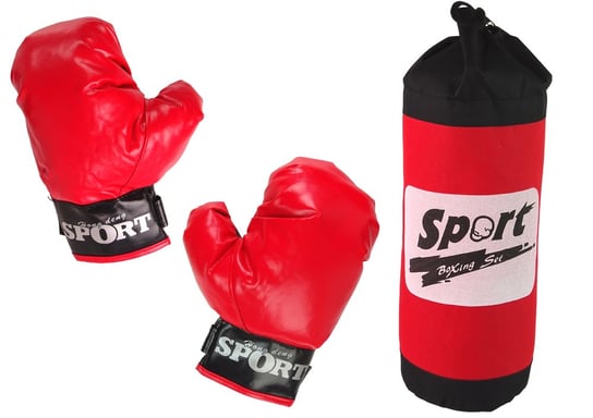 Zestaw Bokserski Worek Rękawice Bokserskie Boxing Set Lean Toys