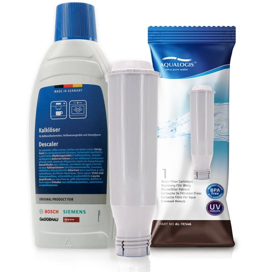 Zestaw Bosch, Filtr Aqualogis Al-Tes46, Odkamieniacz Bosch 311968 500Ml Aqualogis