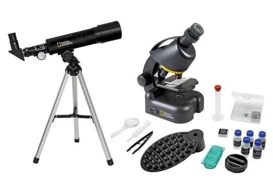 Zestaw Bresser National Geographic: teleskop 50/360 AZ i mikroskop 40x-640x Bresser