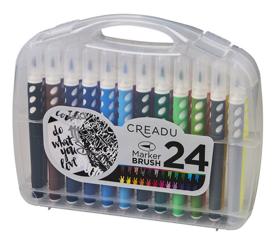 Zestaw brush markerów, 24 kolory Creadu