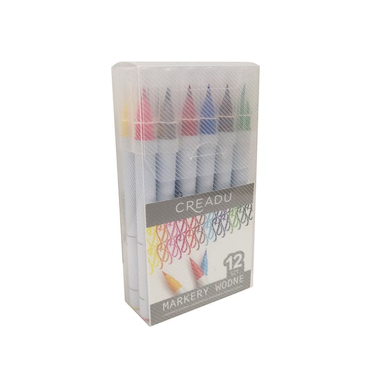 Zestaw Brush markerów wodnych, 12 kolorów Creadu