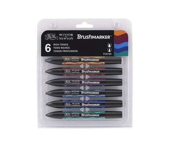 Zestaw BrushMarker, 6 kolorów, Winsor&Newton Winsor & Newton